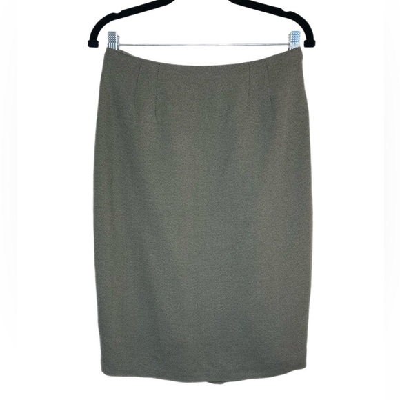 Linda Allard Ellen Tracy NWT sage green pencil skirt